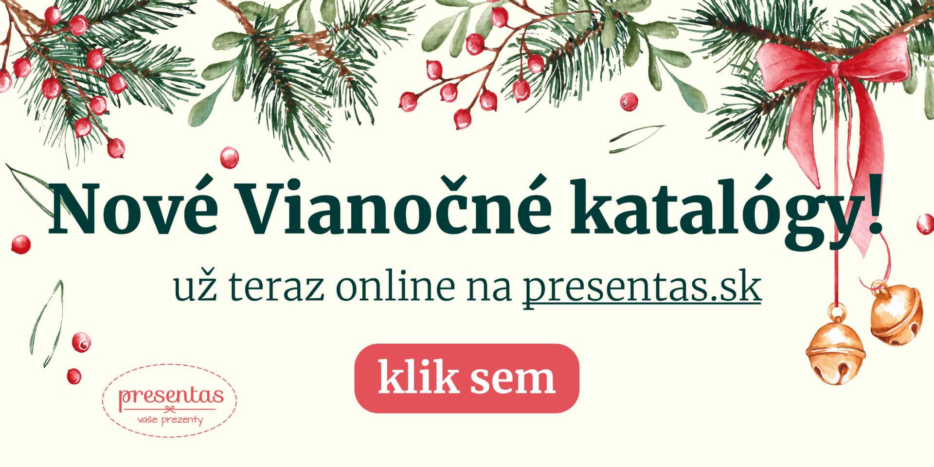 Vianočné katalógy darčekov a pochutín z Presentas 